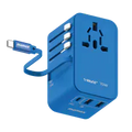 跨時代 1-World+ 內置伸縮充電線旅行插座